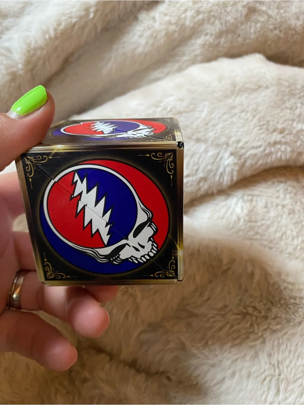 Grateful Dead Series Kids Toy Cube - Red & Blue